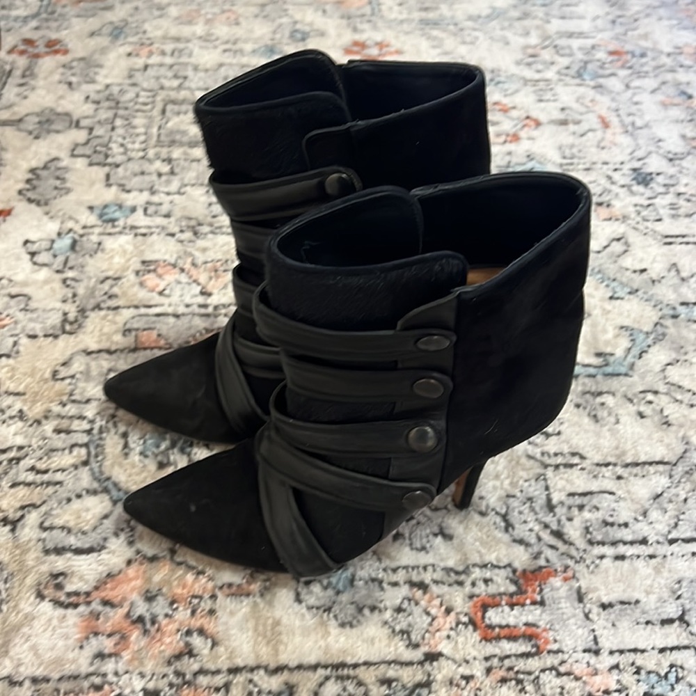 Isabel Marant Tacy Pony Calf Hair Leather Booties - Picture 7 of 11